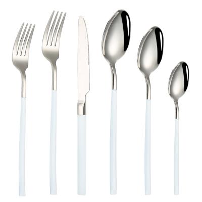 China Viable Wholesale Colorful Hotel Stainless Steel Restaurant Knife Fork High Quality Spoon for sale