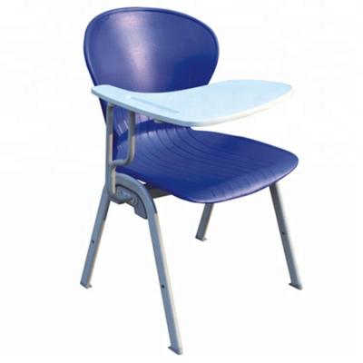 China Fashionable Student School Chair Table And Sturdy Stacking Chair With Note Assuming Table Training Center Chair for sale