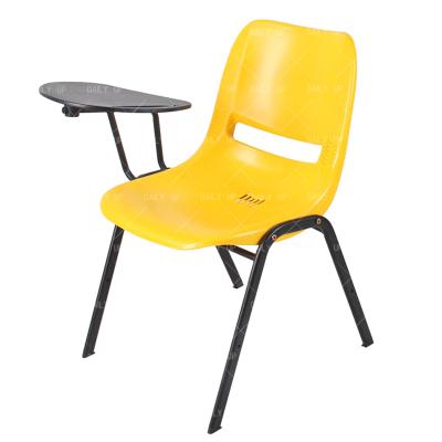 China Modern Stackable Training Chairs School Writing Chairs With Removable Tablet PP Institutional Chair for sale