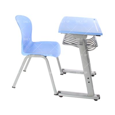 China School Sets PE/PP Children Desk and Fixed Chair Teacher Table and Chair Classroom Furniture for sale