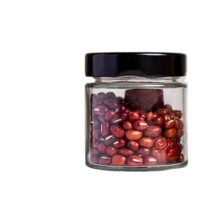 China Food Manufacturer Supply Custom 100ml Flint Storage Glass Food Jars With Free Sample for sale