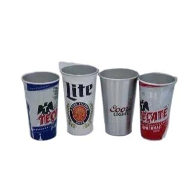 China Customized Sustainable Design Free Sample 500ml Cups Metal Aluminum Foil Sipping Cups for sale