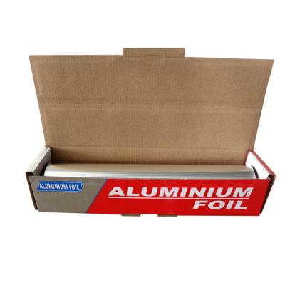 China Kitchen Use Competitive Price Jumbo Food Wrapping 25ft*30cm Aluminum Foil Roll for sale