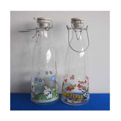 China Free Sample Wholesale Food Containers 750Ml Flint Small Food Glass Bottle for sale