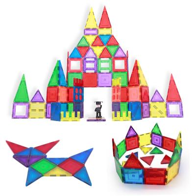 China Fuuny Competitive Price 2021 Star Shape Design Tiles Magnetic Kids Building Tiles Blocks Toys Set for sale