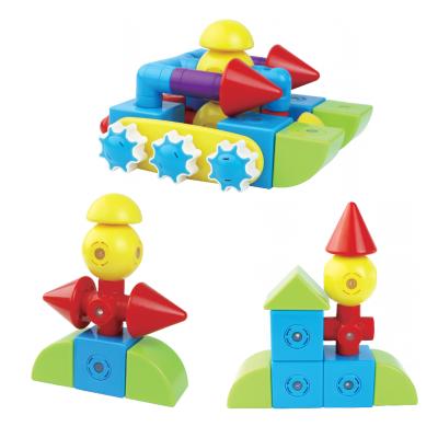 China Fuuny New Product Ideas 2022 Building Block Magnetic Tiles For Block Plastic Toys Building Block Tiles Magnetic Toys for sale