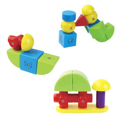 China Fuuny 2021 Clear Magnetic Tiles Building Blocks Push Back Magnetic Tiles Set To Push Back Toys Study for sale