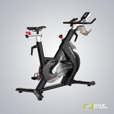 China Magnetic Home Use Home Fitness Equipment Dhz Control Manual Spinning S210S Bike - 7 Inch Backlit Display for sale