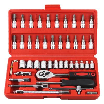 China 46PCS Regular Maintenance Mechanic Tools Mechanical Tools For Car Bike Repair Kit for sale