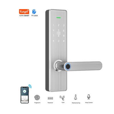 China New Popular Style APP/Fingerprint/Code/Card Digital Fingerprint Hot Selling Smart Slim Door Lock Waterproof for sale