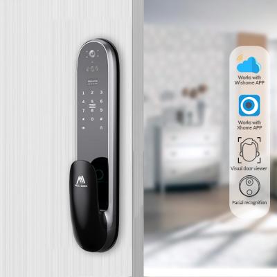 China APP /Fingerprint/Code/Card(Optional) Canton Canton Locks Make New Video Upgrade Camera Auto Face Recognition Door Lock for sale