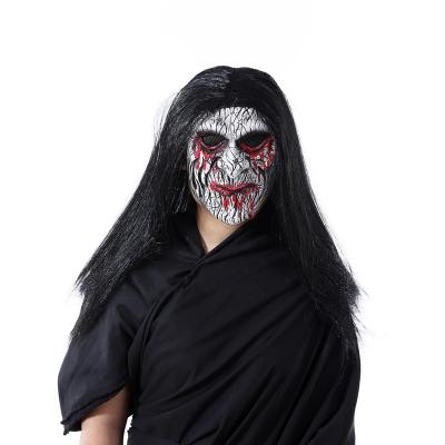 China Halloween Styles Wholesale Decoration Bloody Soft Latex 3D Full Face Cosplay Holiday Giant Halloween Mask for sale