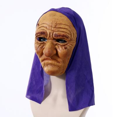 China Halloween Styles Halloween Wholesale Holiday Mask Party Dance Decoration Realistic Soft 3D Latex Old Man Mask for sale