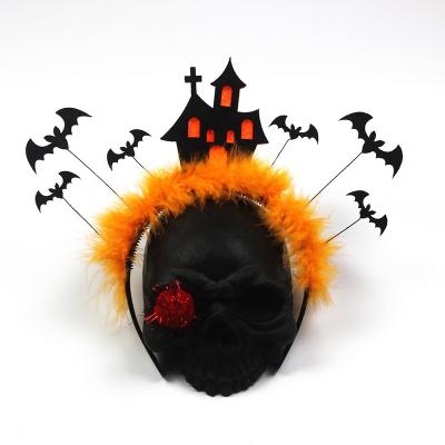 China Horrible Cosplay Wholesale Halloween Chamber Headband Holiday Ball Bat Headband for sale