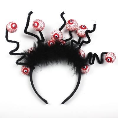 China 2022 Creepy Headband Eyeball Headband Halloween Newcomer Cosplay Spider Leg Bloody Ghastly Headband for sale