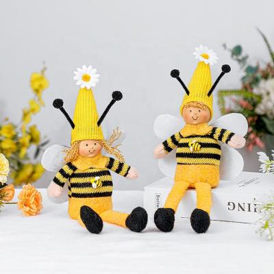 China Wholesale New Sweet Bee Festival Wings Rudolph Doll Decoration Faceless Doll Desktop Props for sale