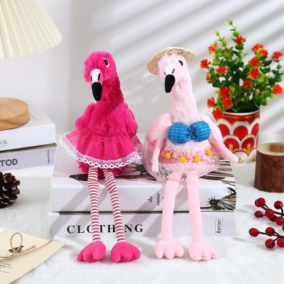 China New flame bird cute plush doll soft doll wholesale long-legged holiday home couple decoration for sale