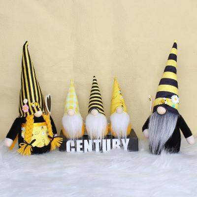 China Soft Plush Doll Wholesale Faceless Doll Cute Festival Bee Gnome Ornament Decoration for sale