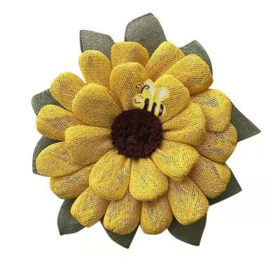 China Family Decoration Wholesale Decorations Wholesale Bee Sunflower Garland Wall Entryway Easter Home Hanging Decorations for sale