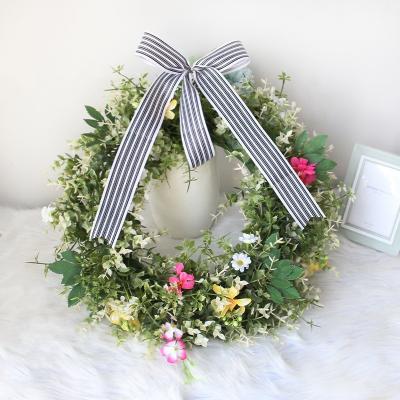 China Family decoration spring emulational eucalyptus wreath wedding oven wall aisle decoration door decoration layout pendant home for sale