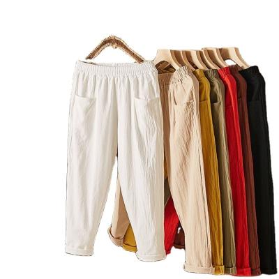 China Women's Twill Straight Women's Trousers Anti-wrinkle High Leg Waist Wide Leg Elegant Palazzo Pants for sale