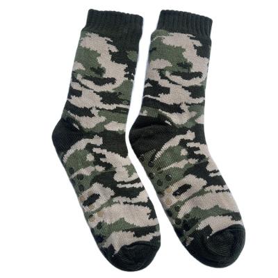 China Antibacterial Long Leg Warm Fleece Socks Winter Polyester Mens Socks for sale