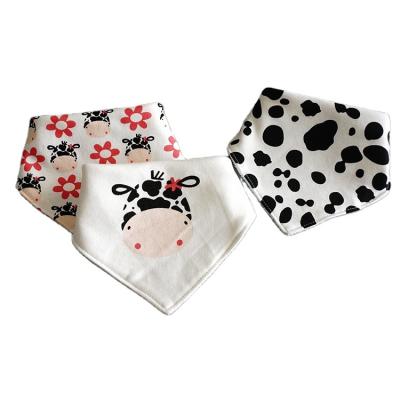 China Wholesale Customized Pattern Baby Printed Comfortable Soft Waterproof Adjustable Bib Washable for sale