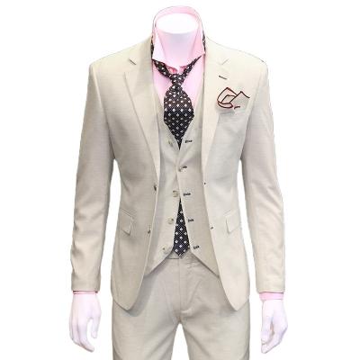 China Anti Shrink Korean Style Mens Suits 3 Piece Suit Designs Set For Men for sale