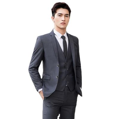 China Custom Made Three Piece Korean Clothing Style Anti-Shrink Mens Suits Custom Made for sale