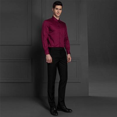 China Anti-pilling Shirt Maker Mens Dress Shirts Long Sleeve Formal Shirts For Men for sale