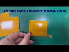 Flexible ultra-thin heating element for 3.8~5V display