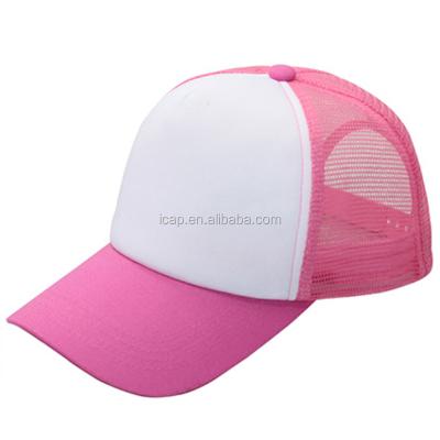 China breathable & Wholesale Waterproof Mesh Baseball Cap Trucker Hat White Mesh Baseball Hat For Sample Free for sale