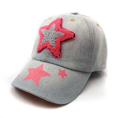 China JOINT Pattern Custom Embroidery 6 Panel Kids Baseball Caps Hats for sale