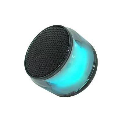 China None Custom Portable Rechargeable Wireless Mini Led Speaker Mp3 Player Smartphone Small Round Portable Speaker for sale