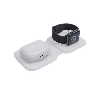 China Smart Watch 2 In 1 Magnetic Foldable Charging Station Wireless Charger With Fast Charging Capability,Compatible With And Watch for sale