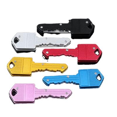 China Portable high quality self-defense key chain, folding knife fruit tactical outdoor folding portable knife for sale