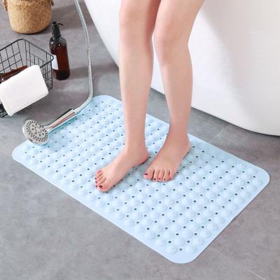 China Stocked Non-Slip Bath Mat for Tub and Shower, Baby Tub Mat Non-Slip Bathroom Accessories Pad with Suction Cups and Drain Holes for sale