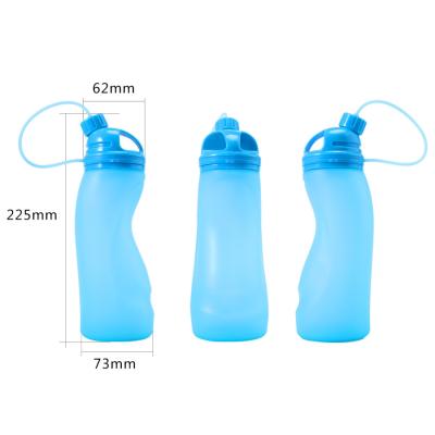 China Viable Collapsible Silicone Water Bottle Kids Outdoor Water Canteen - Collapsible Silicone With Leak Proof Valve BPA Free for sale