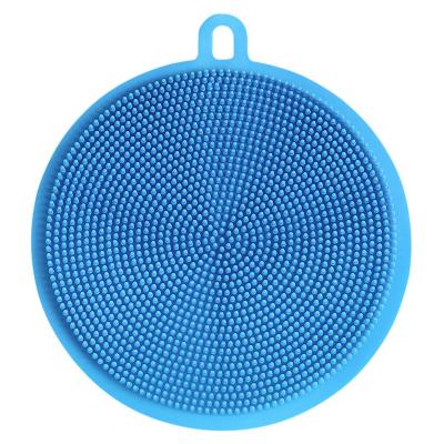 China Dishwasher Non-porous Safe Sustainable Artifact Multifunctional Silicone Food Scrubber Silicone Brush Used In Kitchen Or Bathroom for sale