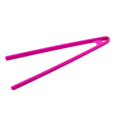 China Kitchen Food Baking Tongs Large Silicone Food Tongs Viable One-Piece Inclusive Cake Bread Glaze BBQ Tongs for sale