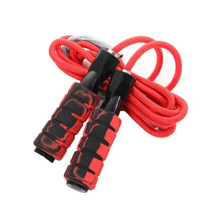 China Tangle-free casual jump rope with ball bearings speed jump rope quick cable and memory foam handles ideal for aerobics exercise for sale