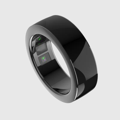 China APP Control New Fashion Men's Fitness Tracker Smart Health Ring Sports Modes Sleep Monitor Heart Rate/Blood Oxygen Ceramic/Steel SQ668 Ring for sale