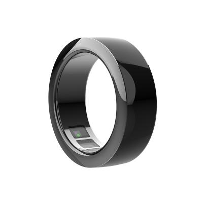 China APP Control 2024 New Trending IP68 Waterproof Smart Ring Fitness Tracker Health Monitor for Men & Women Sleep Analysis Stainless Steel Case for sale