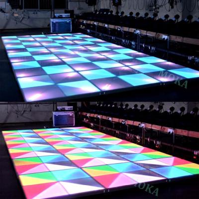 China P4.81 Piso de baile interior y exterior con pantalla LED Disco Bar Piso de color completo para la boda en venta