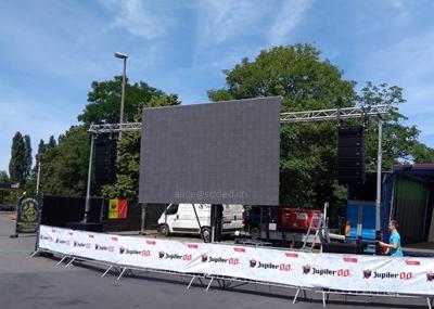 China P4 Exterior de color completo Haning Led Screen Estándar de aluminio fundido a presión en venta