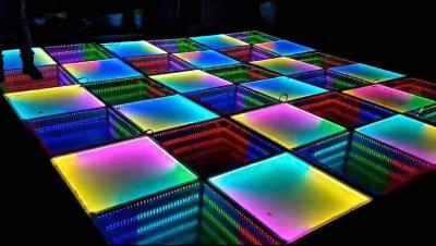 China P8 RGB Led Video de la pista de baile, iluminación de los azulejos del piso Meanwell suministro de energía 3 años de garantía en venta