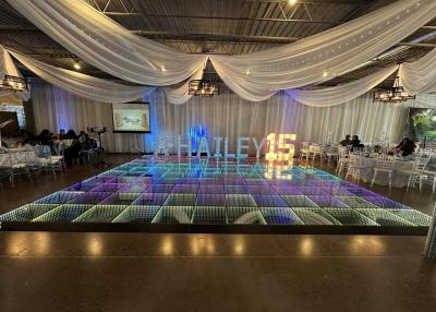 China Wide View LED Dance Floor P4.81 Stage Equipment Pixel Draadloos Aluminium Te koop