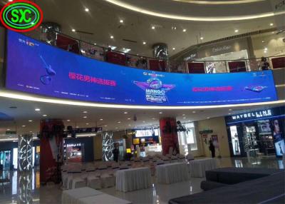 China Full Colour Led Indoor Curved Screen Advertising Curved Video Wall Flexible for sale