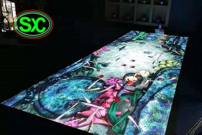 China P10 impermeable Dance Floor llevado ligero a todo color para la barra del disco/DJ en venta