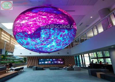 China Round Sphere LED Display Screen P2 P2.5 P3 P4.81 Indoor Soft Customized Full Color Ball Led Billboard Display Price for sale